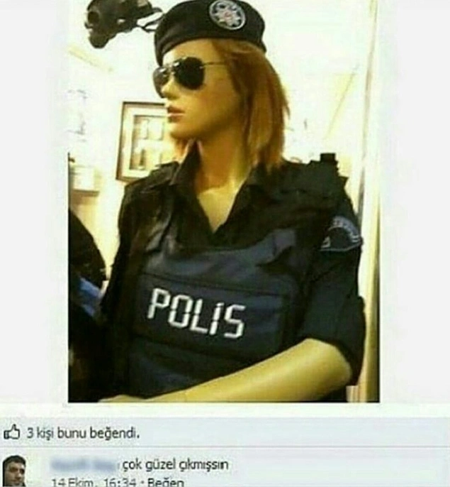 Manken gibi hakikaten.