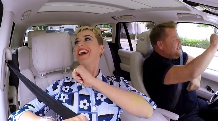 James Corden'la Carpool Karaoke'de Sıra Katy Perry'de!