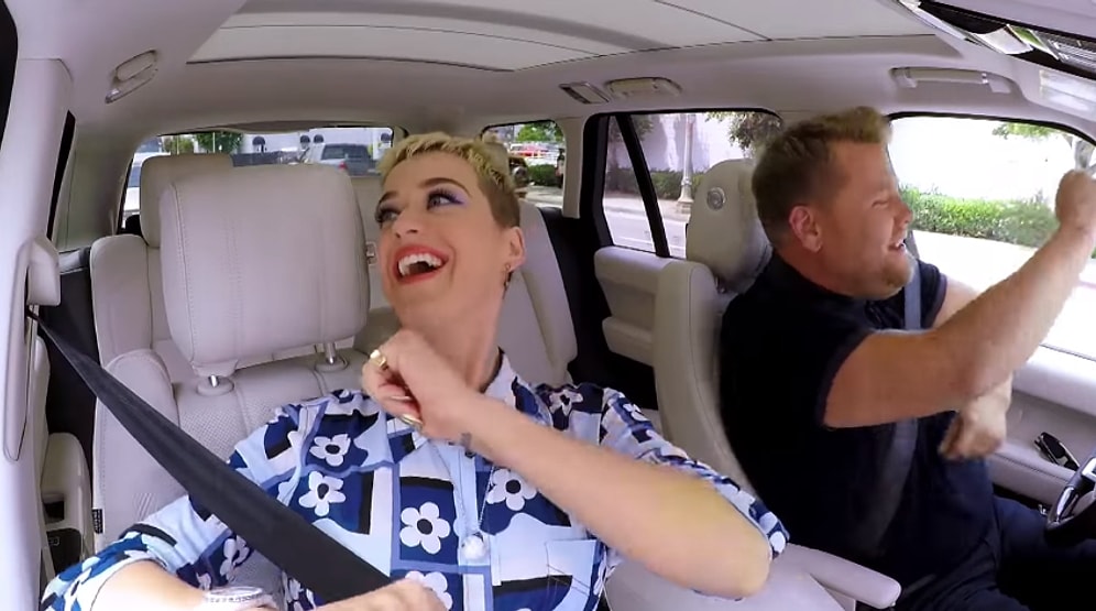 James Corden'la Carpool Karaoke'de Sıra Katy Perry'de!