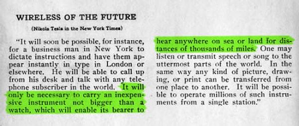 Nikola Tesla, Liberty dergisine verdiği bu röportajdan sonra, NYT gazetesine ciddi anlamda ‘beyin yakan’ bir demeç verir.