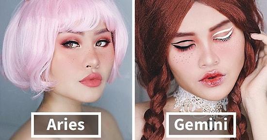12 Makeup Looks For Zodiacs Artist Made And Photographed With Her Toe!