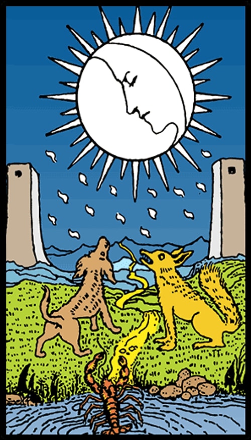 Balık Burcu Tarot Kartı "Ay"