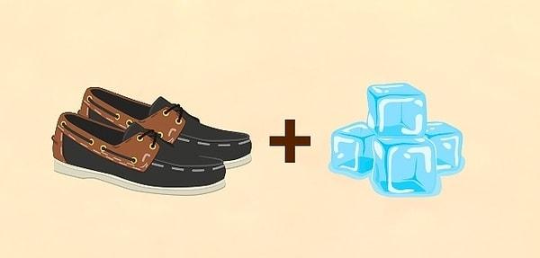 6. Daha geniş ayakkabılar için alternatif bir yol daha: Buz!