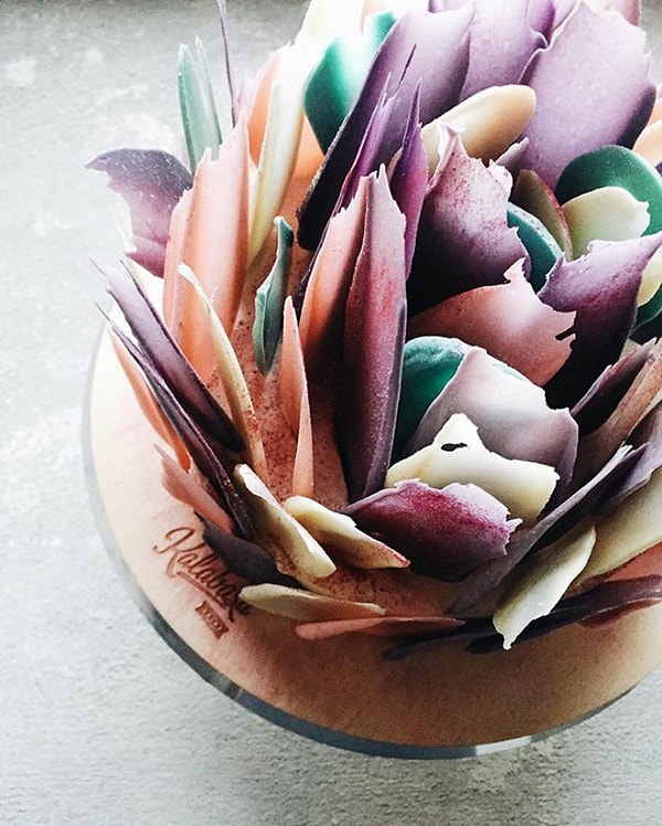 3. А остальная часть состоит из шоколадных брызг и аэрографии.