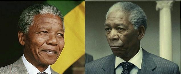 8. Nelson Mandela (Morgan Freeman in Invictus)