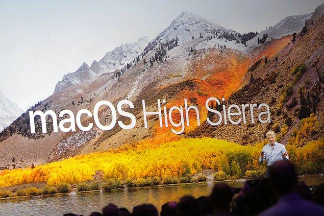 iOS 11 yeni işletim sisteminin adı High Sierra olacak. Apple yine doğadan yola çıkarak California'nın dağlık bir bölgesinin adını işletim sistemi için kullandı.