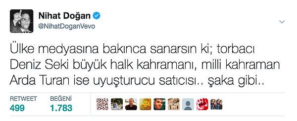 10. Nihat Doğan'ın bu ağır ithamlarla dolu tweeti ise sosyal medyada büyük tepki gördü.