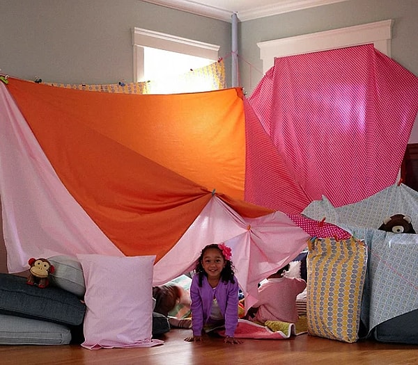 10. Палатка прямо у вас дома