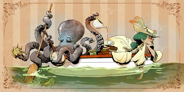 9. Дама изволит покататься на лодочке