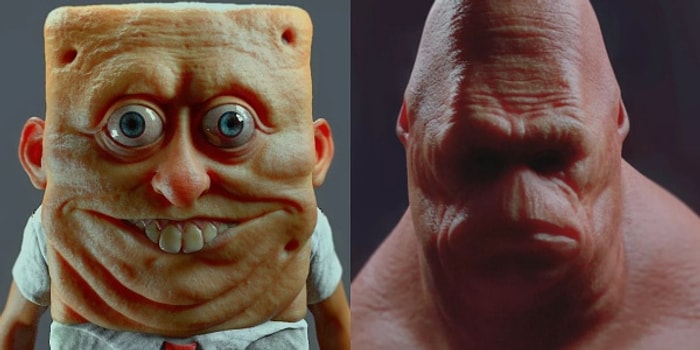 İşgüzar 3D Sanatçısından Sünger Bob ve Kankisinin Gerçekliğimize 'Uygun' İnsan Versiyonu!