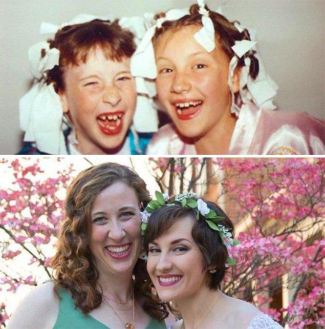 24. 1998 yılında bir kostüm partisinden önce ve 2016'daki düğünden önce