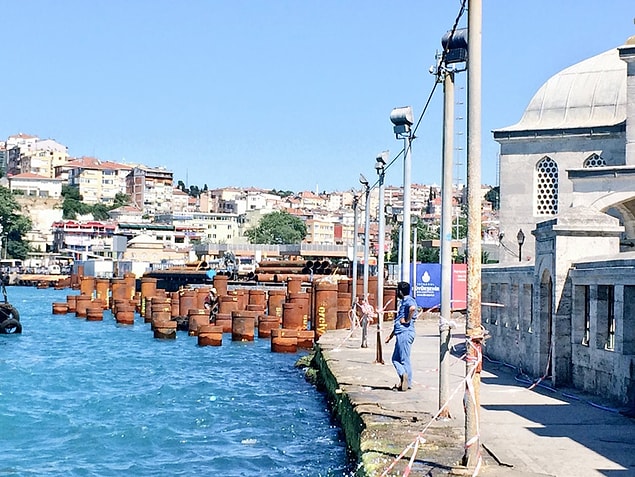 Ve deniz dolgusu için gerekli çalışmalara başlandı.