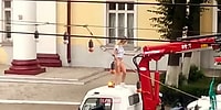 Aracının Çekilmesini Engellemek İçin Soyunan Kadın!