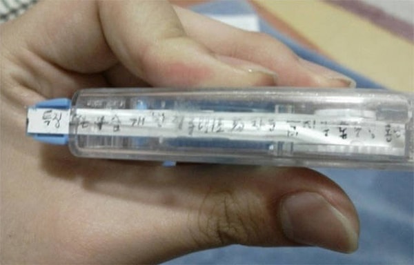 9. Когда место в шариковой ручке заканчивается, на помощь приходит корректор!