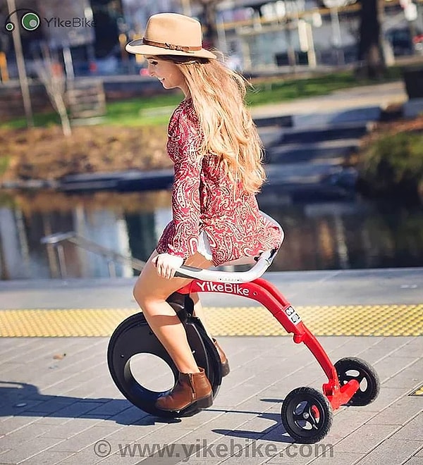 5. YikeBike - самая странная складная электрическая модель велосипеда