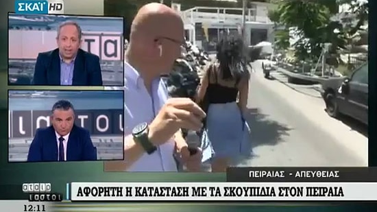 Haber Sunarken Yanından Geçen Güzel Kadını Görünce Aklı Başından Giden Muhabir