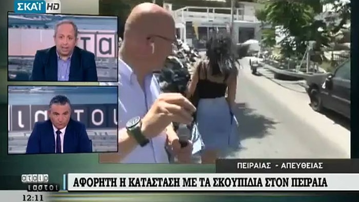 Haber Sunarken Yanından Geçen Güzel Kadını Görünce Aklı Başından Giden Muhabir