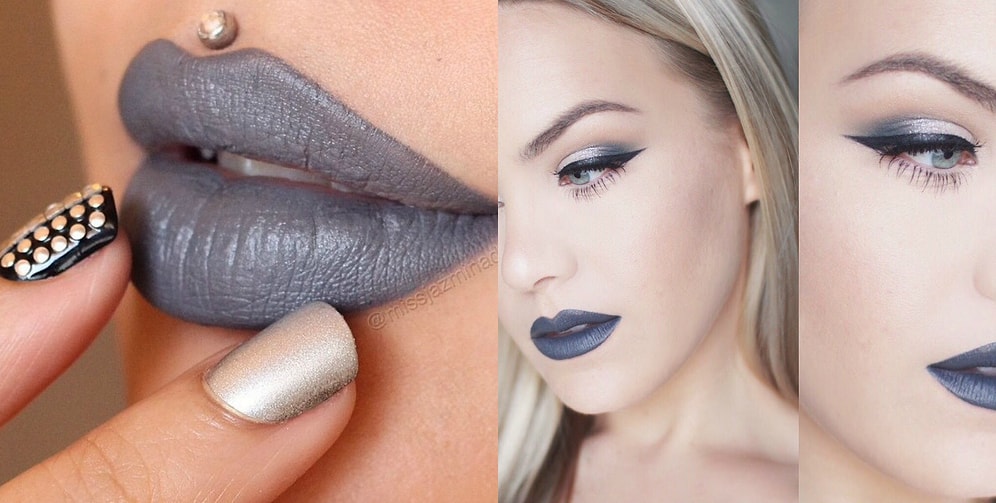 50 оттеноков серого теперь в макияже? Губы цвета асфальта покоряют Интернет