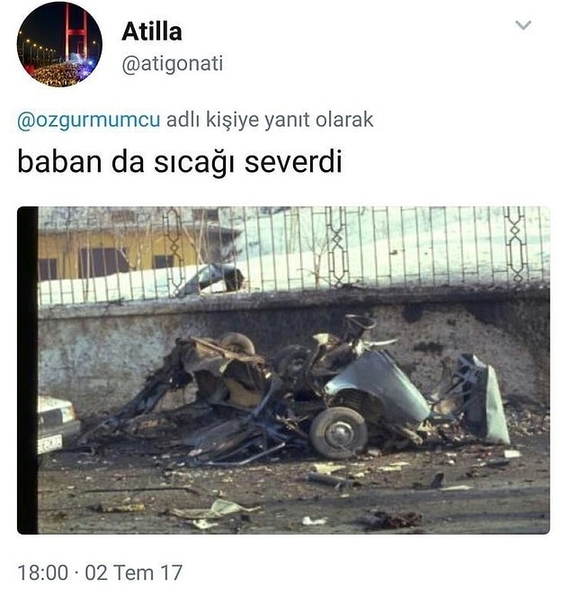 Kendisine gelen o çirkin cevap ise şöyleydi...