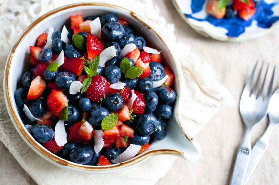 Eat berries. Berry cobbler. Berry Coconut. Sweet way.