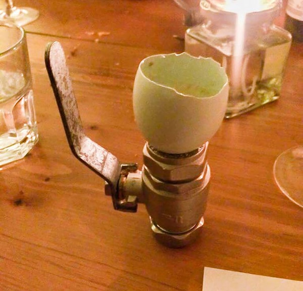 37. Вареное яйцо на шаровом кране