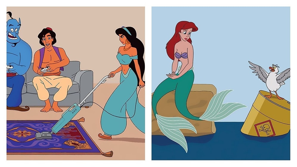 Художник показал как выглядели бы герои Диснея, если бы они жили в 2017 году