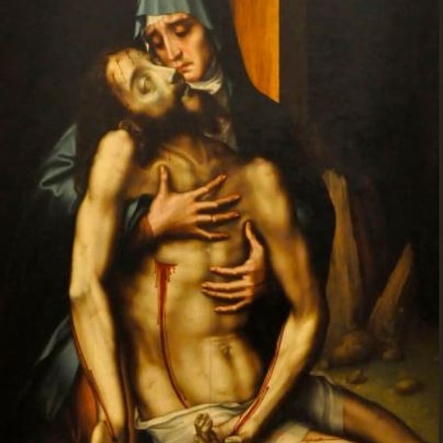 Paris Hilton Cadılar Bayramı alışverişi - "Pietà" Luis de Morales, 1560