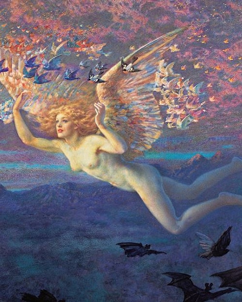 Lady Gaga - "Sabahın Kanatlarında" Edward Robert Hughes, 1884