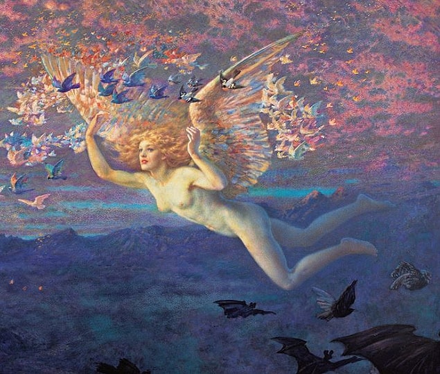 14. Lady Gaga - "Sabahın Kanatlarında" Edward Robert Hughes, 1884