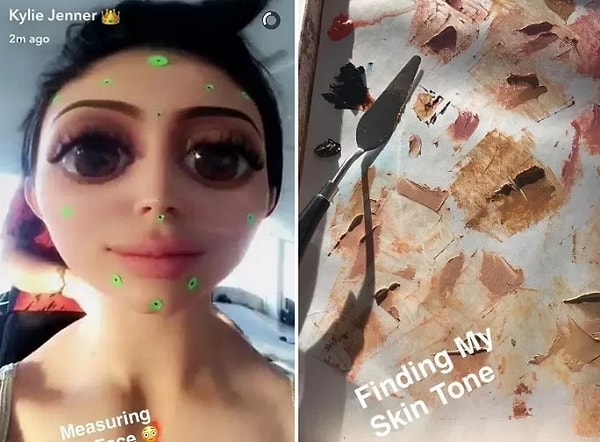 2. Кайли делилась всем процессом создания фигуры со своими фанатами в Snapchat. Начиная от подбора оттенка кожи и заканчивая подходящим цветом глазных яблок. Интересненько как!