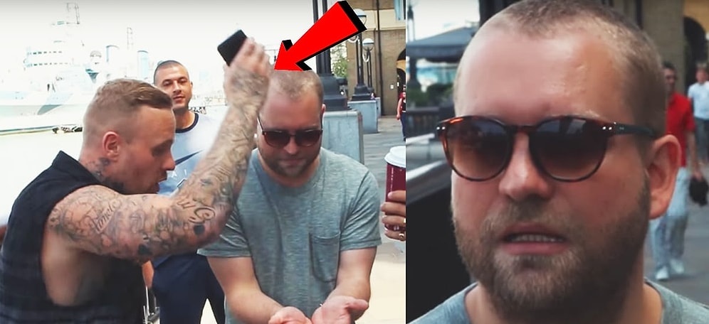 Когда волшебство не сработало: уличный маг бросает телефон в реку