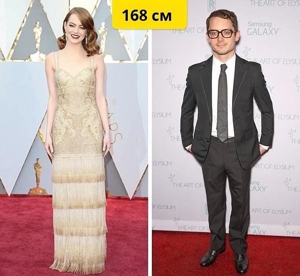 22. Эмма Стоун и Элайджа Вуд