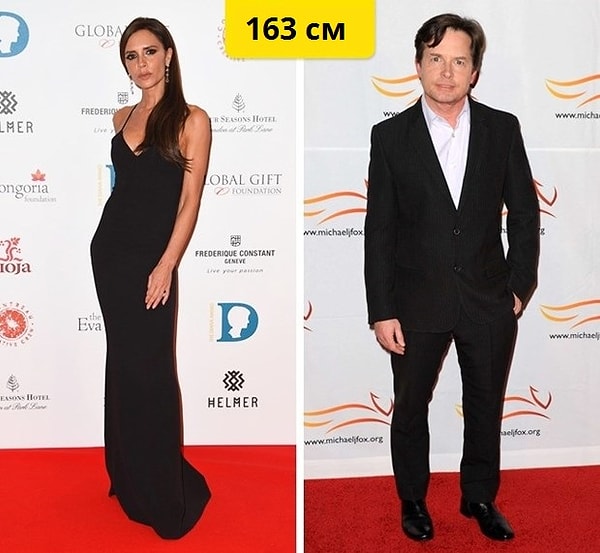 25. Виктория Бекхэм и Майкл Джей Фокс