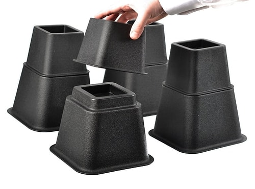 Buna bir örnek olarak yatağınızın altına şu yükseltme aparatlarından koyarak yer açmak mümkün.