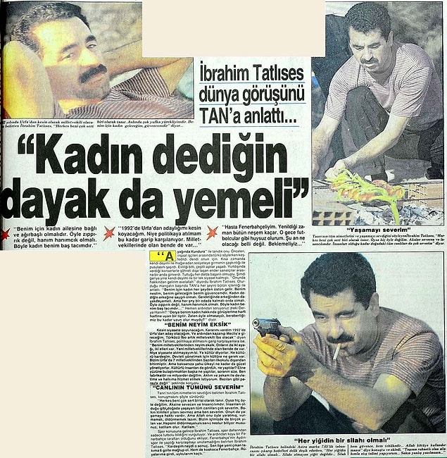 1. "İmparator" lakaplı İbrahim Tatlıses, sıkça cinsiyetçi açıklamalarda bulunmanın yanında, hayatındaki kadınlara şiddet uyguladığı gerekçesiyle de defalarca gündeme geldi.