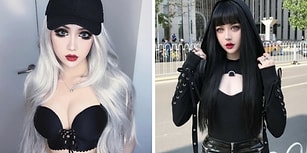 Sadece Makyajla Kendini Gotik Bir Barbie Bebeğe Dönüştüren Çinli Genç Kadın