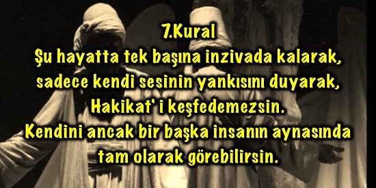 Şems-i Tebrizi'nin Aşk Romanında Geçen 40 Kuralı