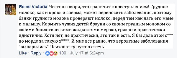 5. Были и те, кто был в шоке от того, что сделала эта мама, подчеркивая, что через грудное молоко может передаваться множество заболеваний: