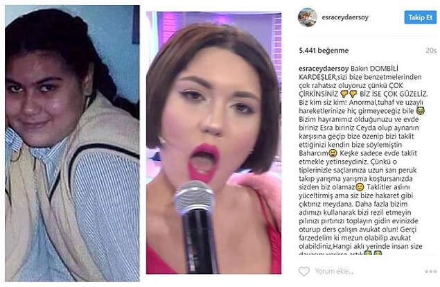 En son Bahar Candan ve Nihal Candan kardeşlere sosyal medya hesaplarından fena çemkirdiler. Kavga tam büyüyordu ki konu kapandı gitti...