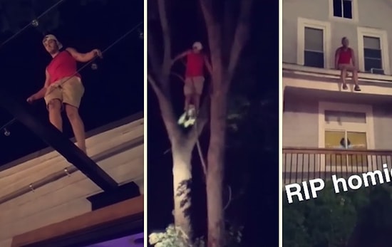 Partiyi Basan Polislere Yakalanmamak İçin Damdan Dama Atlayan Genç