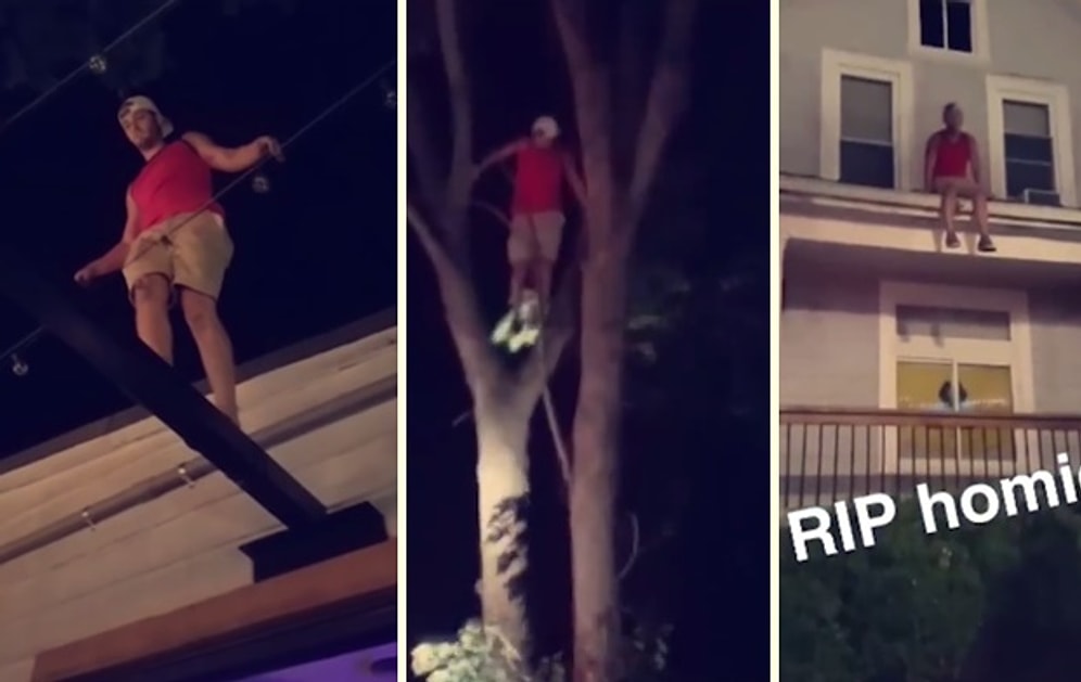 Partiyi Basan Polislere Yakalanmamak İçin Damdan Dama Atlayan Genç