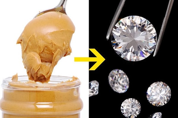 4. Ученые умеют превращать арахисовое масло в бриллианты.