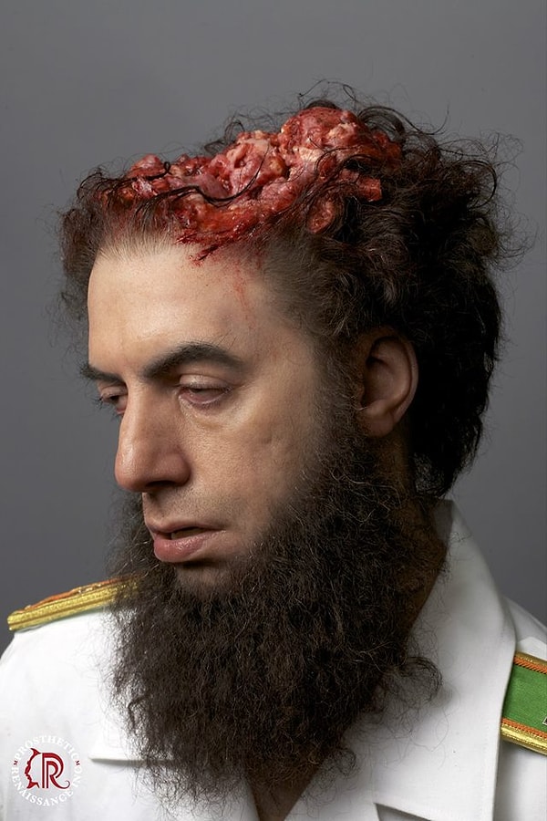 12. Грим для Саши Барон Коэна из фильма "Диктатор"