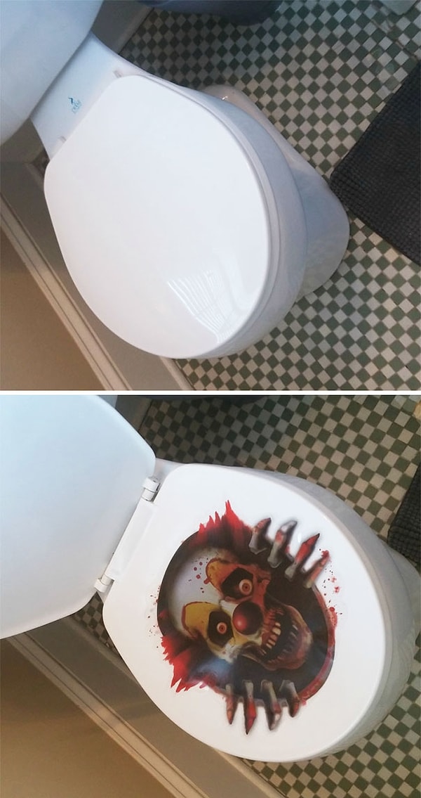 6. "У моего соседа боязнь клоунов."