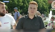 Canlı Yayın Yapan Muhabire Yumruk Atan Rahatsız Adam
