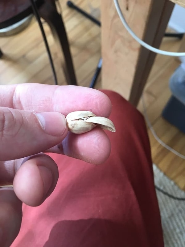 11. Используйте скорлупу уже съеденной фисташки, чтобы расколоть очередную