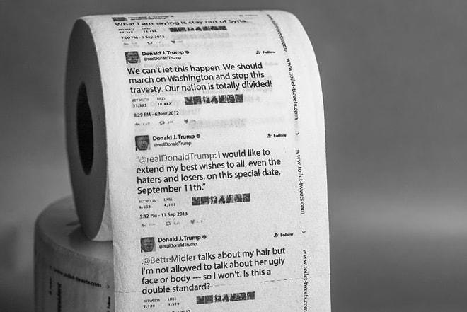 Trump Ekonomiye Can Veriyor: Bir Girişimci Başkan'ın Tweetlerinden Tuvalet Kağıdı Yaptı
