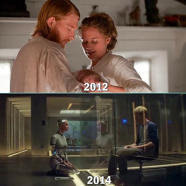 10. Донал Глисон и Алисия Викандер