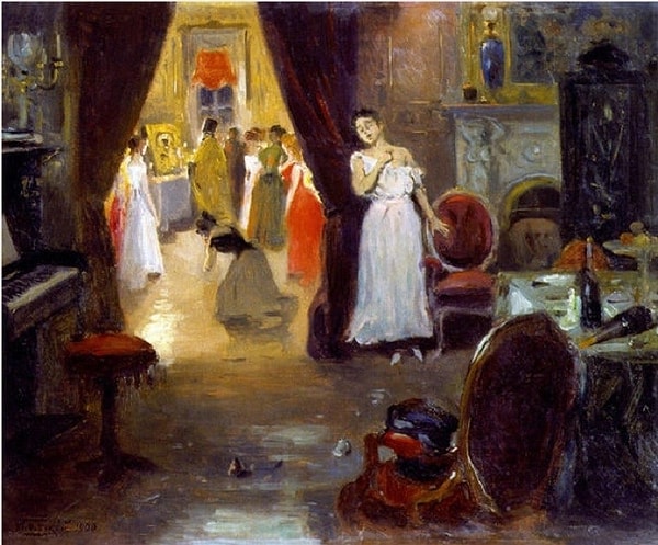 12. Владимир Маковский. Освящение публичного дома. 1900