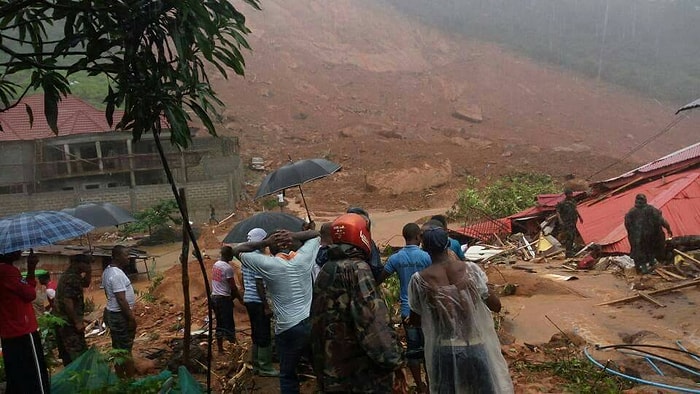 Yüzlerce Kişi Can Verdi: 11 Fotoğraf ile Sierra Leone'deki Sel ve Toprak Kaymaları